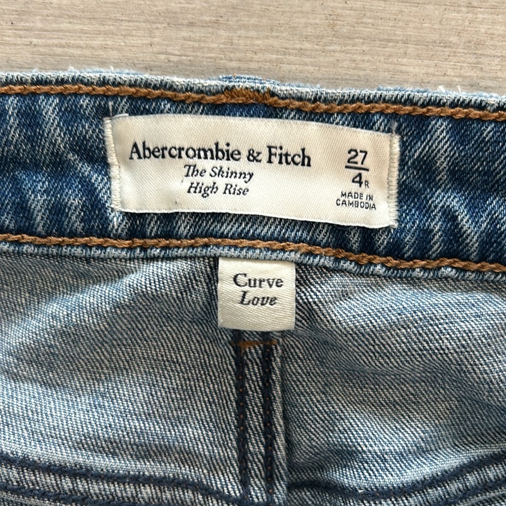 Abercrombie Curve Love The Skinny high rise size 27 jeans - Picture 6 of 11